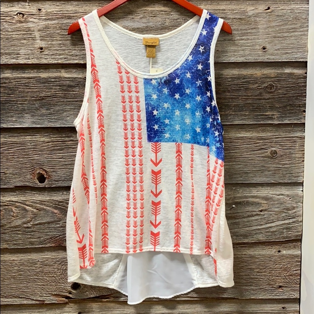 Wrangler American Flag Tank Top, NWT